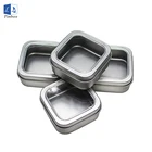 Food Grade Square Candy Tin Box With PVC Window