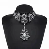 New fashion gorgeous costume bridal crystal statement necklace boho choker necklace