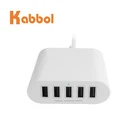 Charger 8 Usb Charger High Speed 40W 5 Port 8A Desktop Multiple USB Charger For Galaxy S8 S7 Note 8