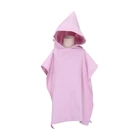 Wholesale Custom Child Kids Surf Microfiber Hooded Poncho Beach Bathrobe Towels