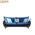 Fabric material wooden frame sofa set designs