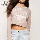 2017 long sleeve crop top bulkt shirt women ,ladies cotton tops designs and crop