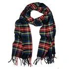 Fashion Lady Soft Cashmere Shawl Long Plain Scarf with Tassel Winter