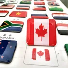 Epoxy Fridge Magnet for 211 Countries Flags for Decoration and Promotion