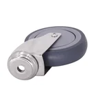 Cheap 125mm Castor Wheel TPR Stainless Steel Medium Duty 5" Bolt Hole Swivel Caster Wheel