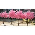 Latest Natural Trunk Party Decorations Pink Plastic Cherry Tree