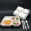 /product-detail/compostable-food-packaging-sugarcane-bagasse-biodegradable-4-divided-deep-lunch-tray-62136377239.html