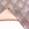New fashion custom embossed suede houndstooth fabric for dress
