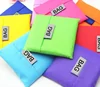 Wholesale Eco friendly Square foldable reusable 190T Polyester shopping bag Square fold carry bag