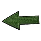 High quality custom green arrows mark iron on patches, embroidered patches in wholesale