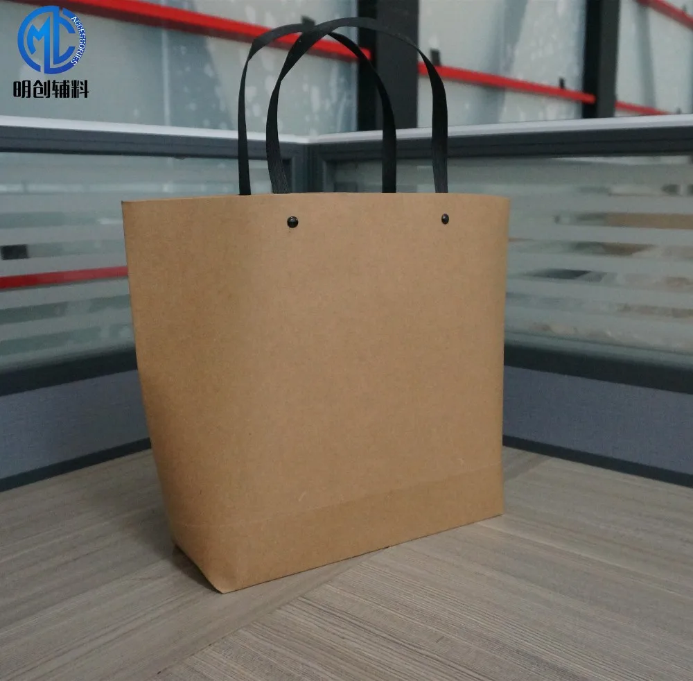 paper garment gift bag with rope handle