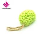 Stock available PU Material Green Tea color baby bath sponge