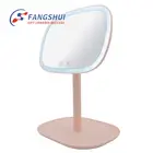 Personalized portable pocket 47 pcs led makeup mirror plastic+small hollywood plastic led magnifying vanity mirrors