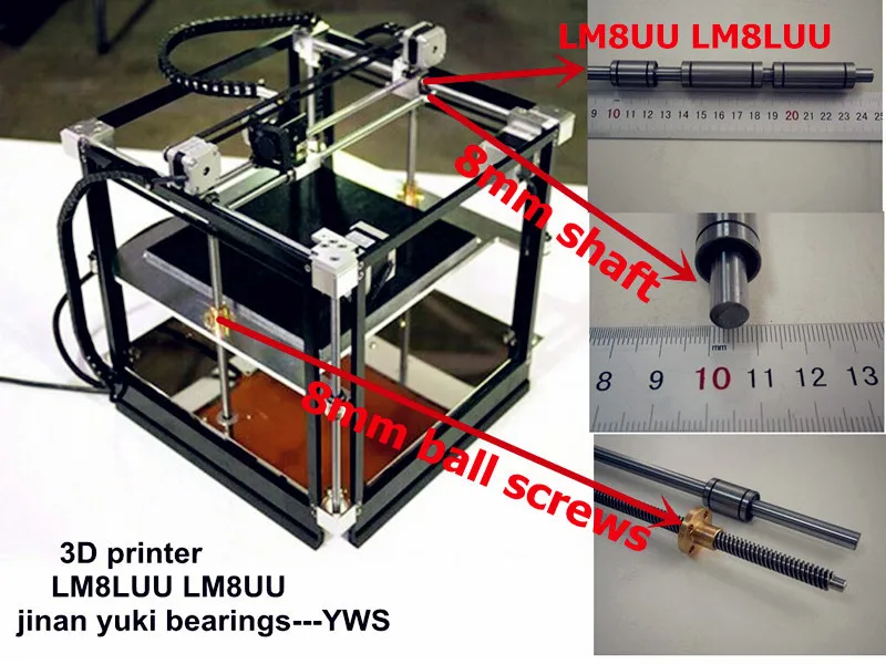 3d Printer Rods Kit Linear Shaft Axis Smooth Rod D8 Buy 3d Printer