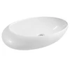 Special oval shape white color ceramic above counter basin