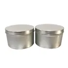 China Factory Wholesale Round Metal Storage Jar 250ml 8oz tin can for iron nail packing 250g candle tin