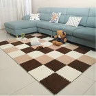 Eco friendly eva foam Kids soft plush play carpet mat/eva foam soft plush carpet rugs mat for household