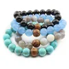 BRP1413 Multicolor natural gemstone bracelet,round beaded yoga bracelet jewelry with coconut wood bead
