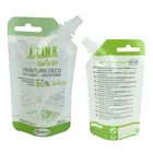 100ml reusable plastic white liquid stand up spout pouch