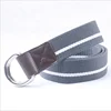 Colorful braided fabric woven stretch webbing belt for men