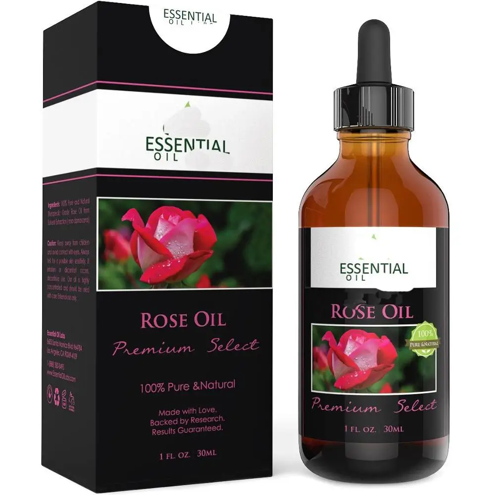 private label rose essential oil - organic therapeutic grade