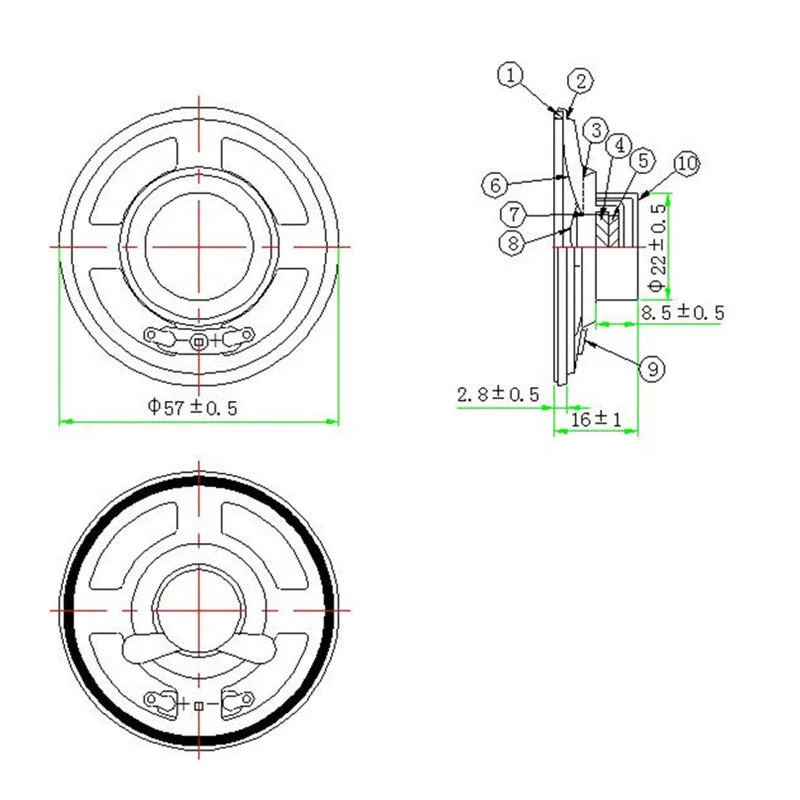 new product 4ohm 2w sound system wireless Instrument horn with good quality - ANKUX.COM