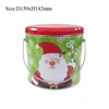 Decorative Christmas Popcorn Tin Can With Handle