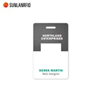 Free Sample Plastic Hanging Plastic PVC Working Company Employee Students Name ID Badge Card for Access Control