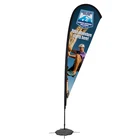 #Super October Digital Printing Chinese suppliers 2..8m single side exhibition event outdoor feather banner DF banner