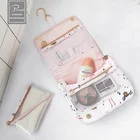 Women cosmetic organizer PT-1816 makeup kits For traveling hanging toiletry bag