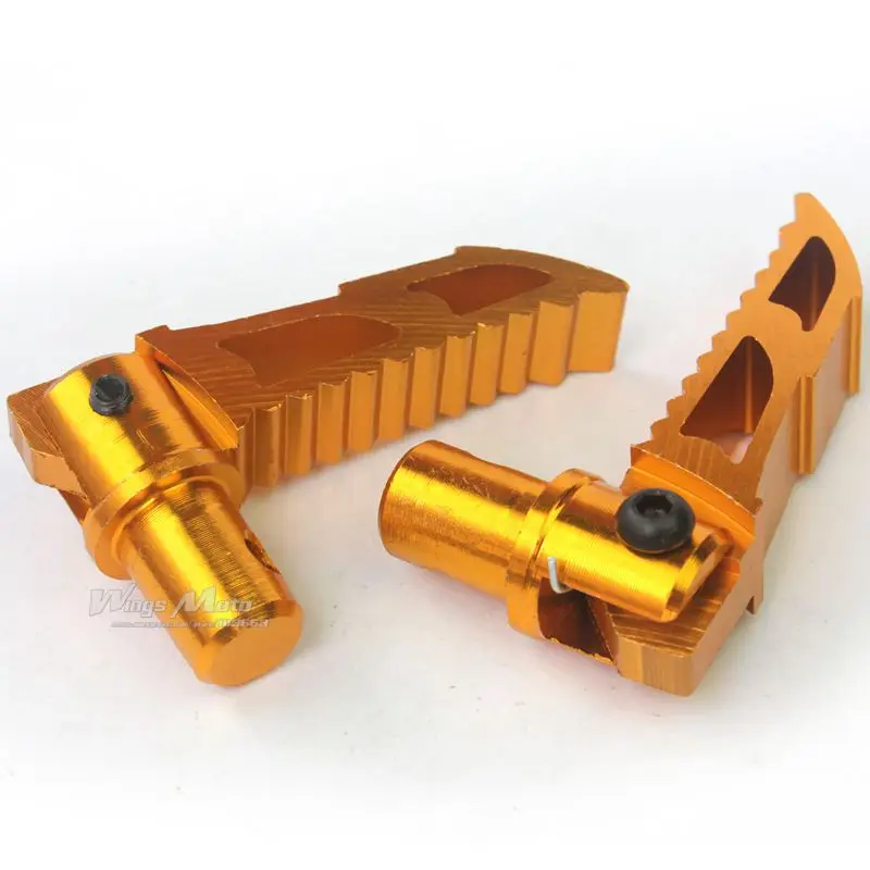 CNC FOLDABLE FOOTPED FOR 47CC 49CC POCKET BIKE MINI MOTO Gold