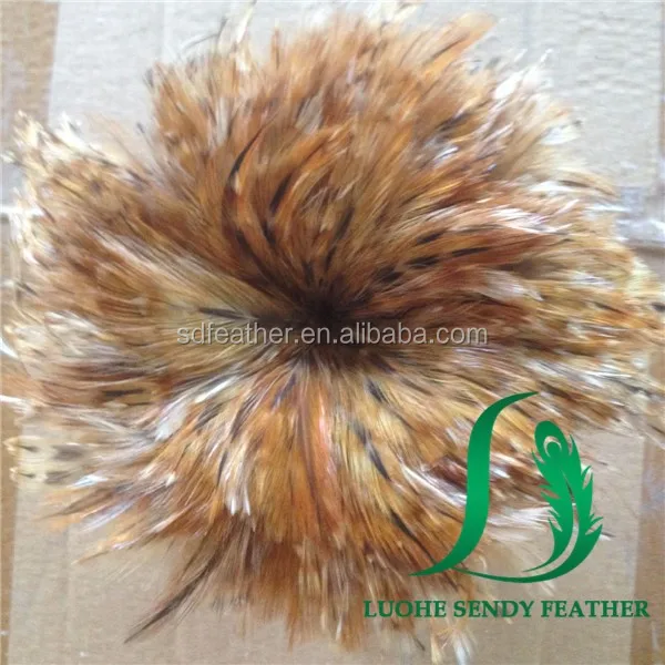 cheap rooster saddle hackle feathers natural grey chinchilla