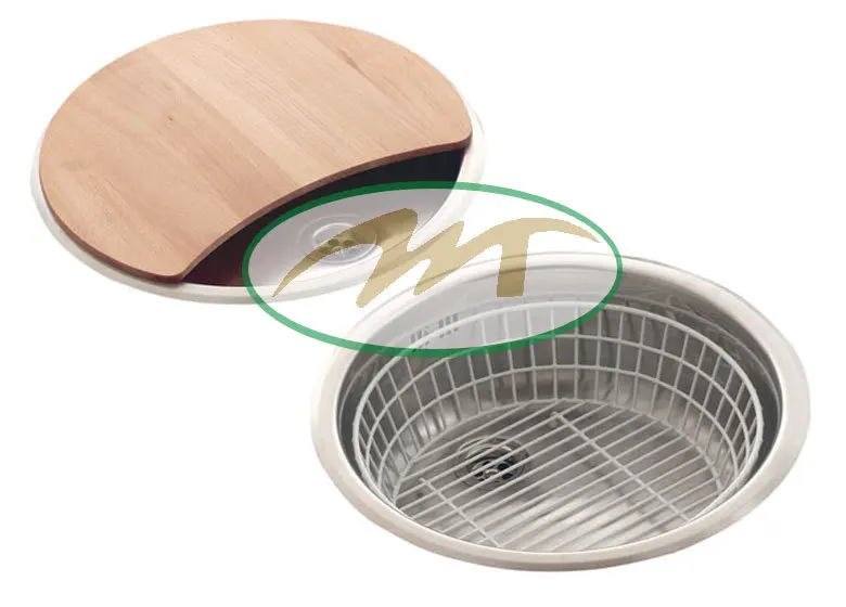 round kitchen sink basket