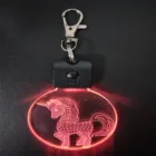 3D Led Night lamp small keychain keyring for holiday promotion gifts