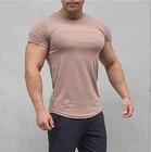 cheap unbrand men t shirts wholesale OEM cotton gym clothing bodybuilding fitness t shirt