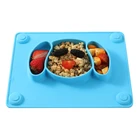 silicone placemat plate silicone baby feeding plate