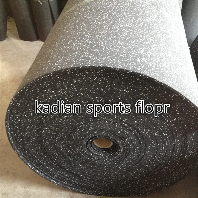 black gym rubber floor mat /rubber floor tile/rubber floor roll