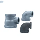 malleable casting iron pipe fittings 20*15 -100*80 mm 90 degree elbow reducing in stock