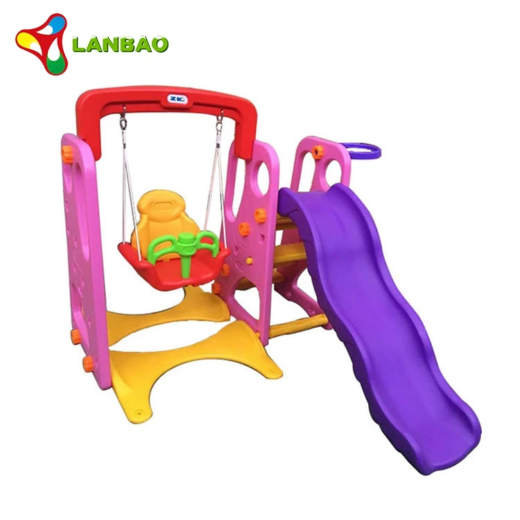 baby swing and slide set plastic