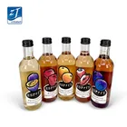 Custom Beverage Juice Sticker Adhesive Waterproof Colorful Printing Transparent PET Plastic Glass Bottle Labels