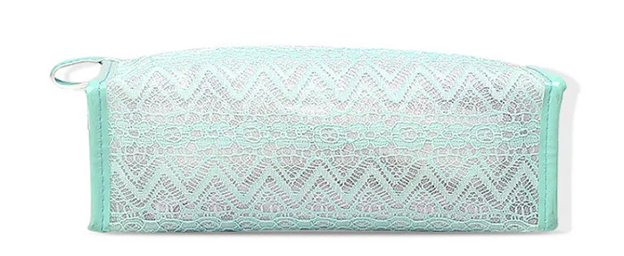 Custom Clear PVC Lace Beauty Travel Makeup bag Cosmetic Bag_9