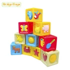 Customized Fun Educational PVC Vinyl Rubber Duck Baby Kids Floating Block Bath Toys