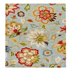 Custom Handmade Tufted light blue natural Floral Rugs For Living room area rugs
