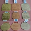 Bulgaria Chinese martial arts championship rectangle round shape gold silver copper trophy medal