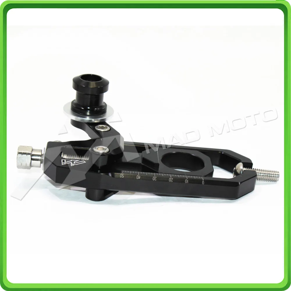 Motorcycle Chain Tensioner Adjuster with spool kit for Yamaha FZ1 2006 2007 2008 2009 2010 2011 2012 2013 2014 2015 Black (9)