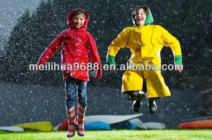 beautiful colors kid rain poncho/rain wear/kid raincoat