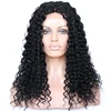 Premier 100% Indian Remy Middle Part Black Tight Deep Curl Human Hair Wig