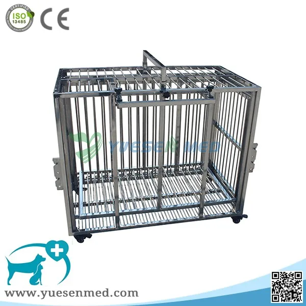 ysvet8103 small cat cages cheap movable stainless steel folding
