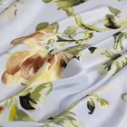 summer dress silk crepe de chin fabric with digital printed