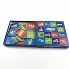 Custom printing learning paper flash card educational memory cards for children